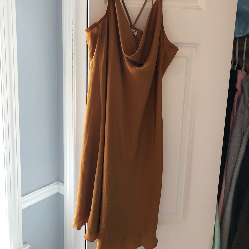 Free people cowl neck slip dress